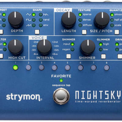 Strymon NightSky Time-Warped Reverberator Effect Pedal with MultiSwitch Plus BUNDLE image 3