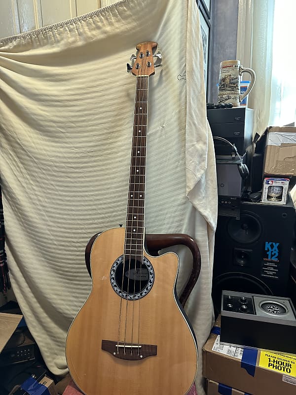 Ovation Applause ae 140 acoustic electric bass guitar Reverb