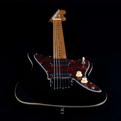 JET JJ-350 Bk Offset Electric Guitar - Black image 5
