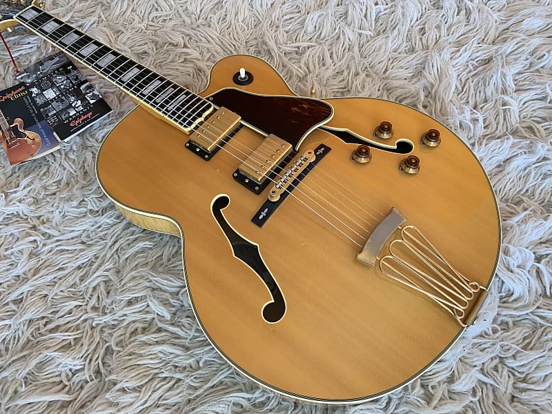 Rare 2008 Epiphone Byrdland Elitist Natural Thinline Hollow Body Jazz Box  Elite MIJ Japan Guitar