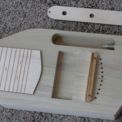 S10-23 scale Slide Steel Lap Guitar Kit usa DIY Builds StringThrough Brass Nut&Bridge GeorgeBoards™2 image 5