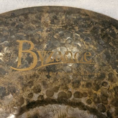 Meinl 14" Byzance Extra Dry Hi-Hat Cymbals (Pair) 2007 - Present - Unlathed image 3