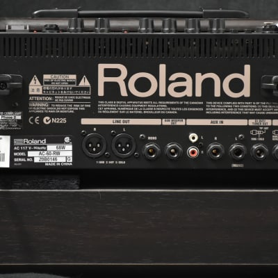Roland AC-60RW Acoustic Chorus 2-Channel 60-Watt 2x6.5" Guitar Combo Amp - Rosewood image 8
