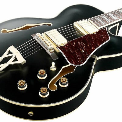 Ibanez #AF75GBKF - Artcore Series Hollowbody Electric Guitar-Black Flat for sale