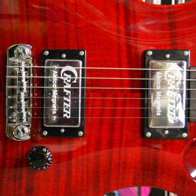 Crafter Convoy CT electric guitar in transparent red - Made in Korea image 5