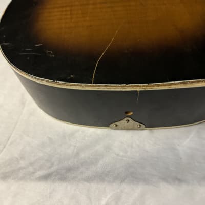 Kay Parlor Guitar *For Restoration* MIJ Japan 1950s 1960s Vintage - Sunburst image 14