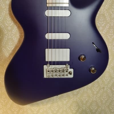 Andreas Guitars Shark Blue Serial Number 2/5 Second ever made Aluminium Neck carved body for sale