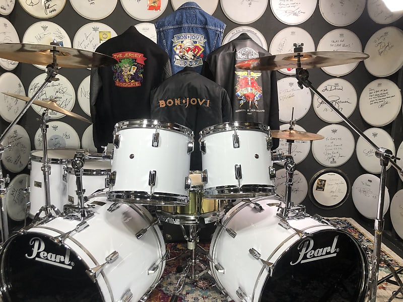 Tico Torres's 1984 Bon Jovi Pearl 9 Piece Maple Drumset