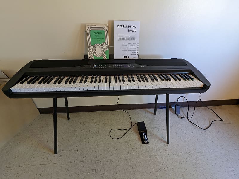 Korg SP-280 BK 88-Key Digital Piano 2013 - Present - Black image 1