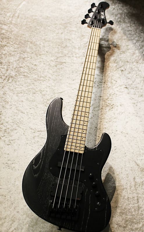 Fujigen(FGN) KJMJ5-ASH-DE-M Matte Black / Silver Line | Reverb