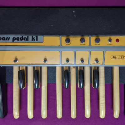 Reverb.com listing, price, conditions, and images for eko-k1-bass-pedals