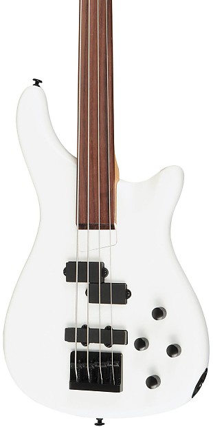 Rogue LX200BF-PWH Series III Fretless 4-String Bass Pearl White image 1