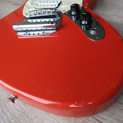 Fender  Jagstang 1996 Fiesta Red Loaded body Japan image 5