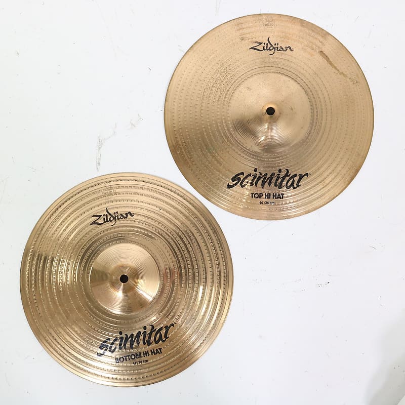 Zildjian 14" Scimitar Hi-Hat Cymbals (Pair) 1986 - 1998 image 1