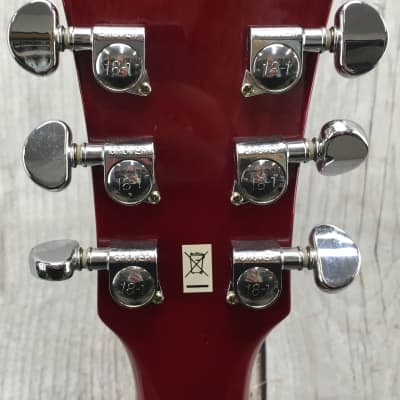 Washburn HB30CH Hollowbody Electric Guitar – Cherry image 10