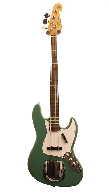 Vintage Fender Jazz Precision Bass Sherwood Green Olympic