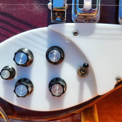 1968 Rickenbacker 375 Burgundy Glo Vintage Semi-Hollow with Rick-O-Sound & Accent Vibrato with Hardshell Case image 11