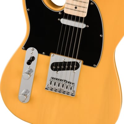 Fender Squier Affinity Series Telecaster Butterscotch Blonde Left-Handed Electric Guitar image 3