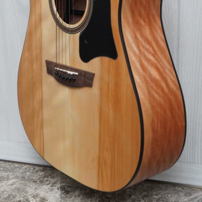 Garrison Flamed Birch Acoustic Guitar Natural - W/Setup & Case image 2