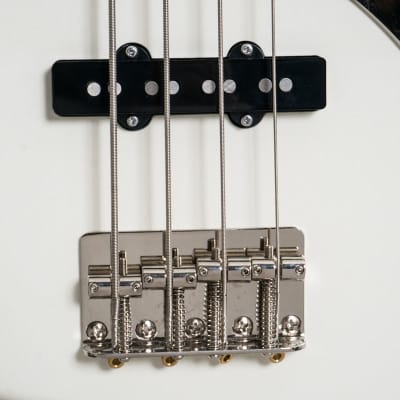K-Line Junction Bass Olympic White w/Matching Headstock image 9