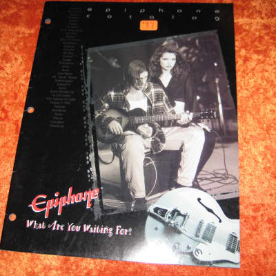 Epiphone Guitar Brochure Catalog 26 Page from 1997 W/ Prices image 1