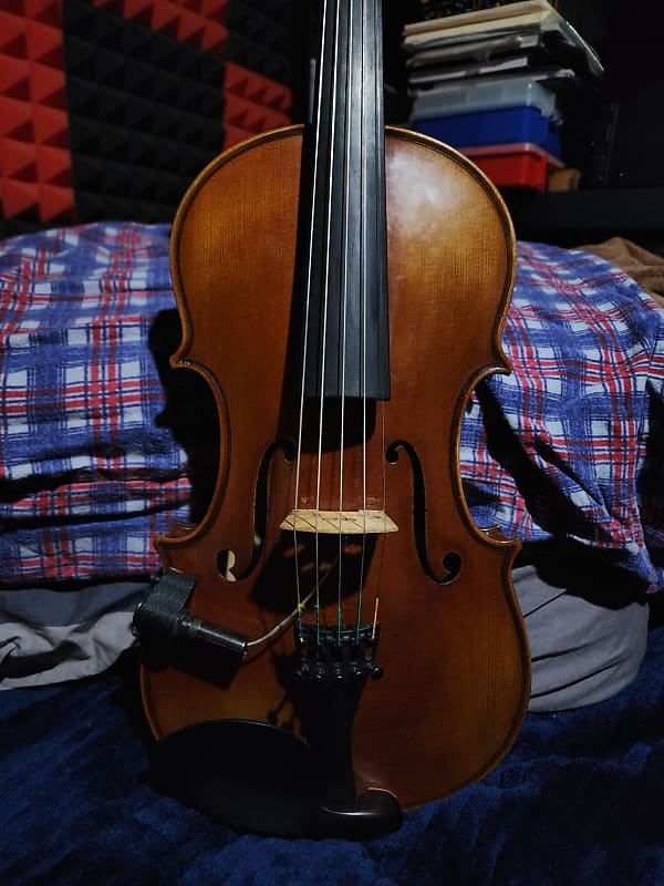 London 5String Violin by Acoustic Electric Strings w/ LR Reverb