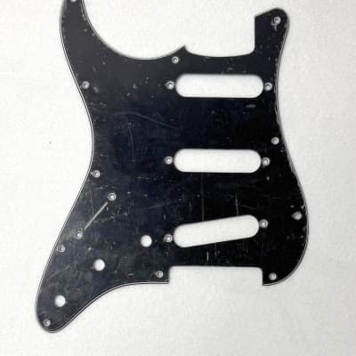 Pickguard for Fender Stratocaster, Left-Handed, 12 Hole, 3-Ply, Black image 1