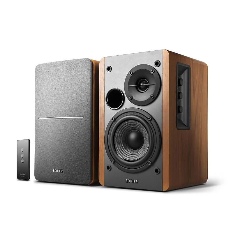 Edifier R1280T Powered Bookshelf Speakers - 2.0 Active Near Field Monitors - Studio Monitor Speaker  			