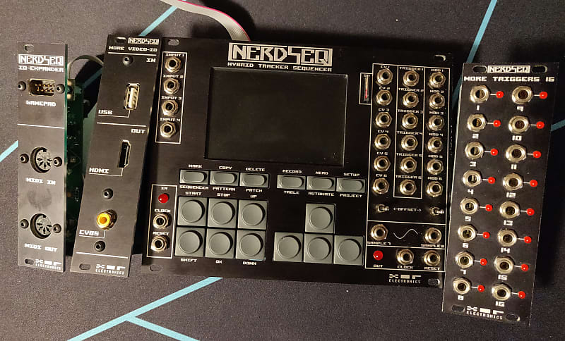 XOR Electronics Nerdseq + MIDI Expander + Video Expander + | Reverb