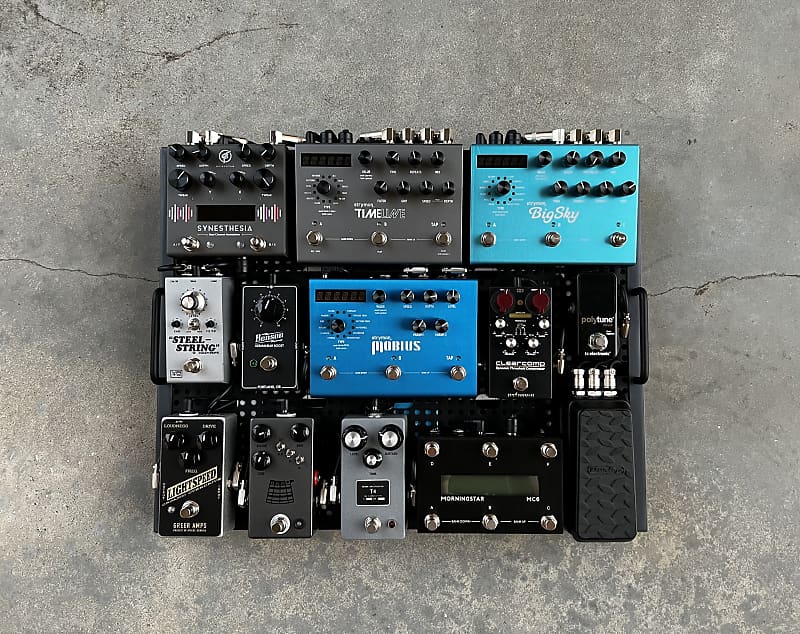 Temple Audio Loaded Pedalboard w/ Flight Case Reverb