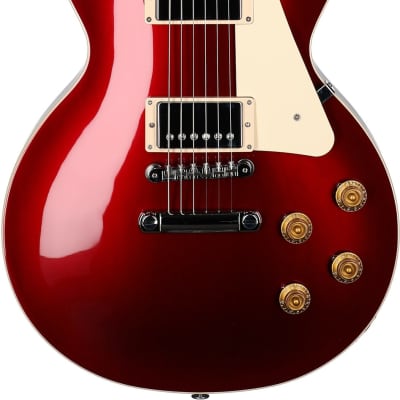 Gibson Les Paul Standard 50s Custom Color Electric Guitar, Plain Top (with Case), Sparkling Burgundy image 2