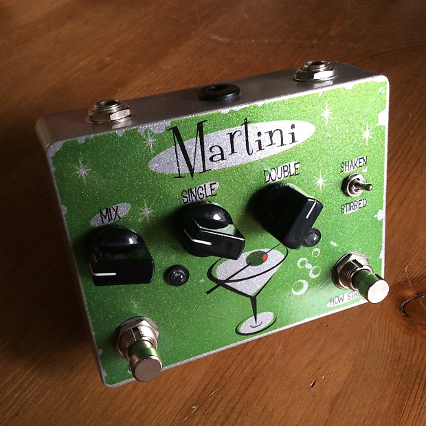 Tortuga Effects Martini Late 2000's Silver / green Reverb