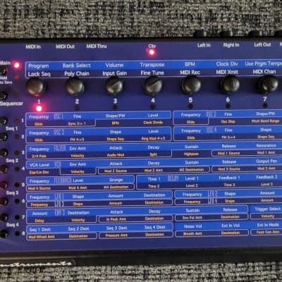 Dave Smith Instruments Evolver Desktop Monophonic Synthesizer 2002 - 2016 - Blue