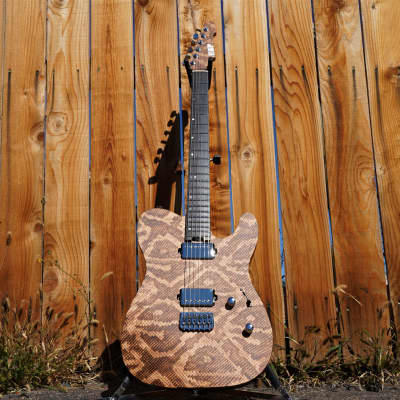 ESP USA TE-II Hardtail Snakeskin 6-String Electric Guitar w/ Form Fit Case (#4 of 10 Made Worldwide) image 3