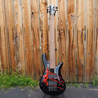 Spector Legend-5 Alex Webster - Blood Drip Black 5-String Electric Bass Guitar (2023) image 2