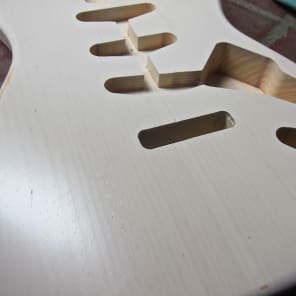 Stratocaster Body. One Piece White Pine, 'Mary Kay' Nitro Lacquer Finish Fits Fender Strat Neck image 1