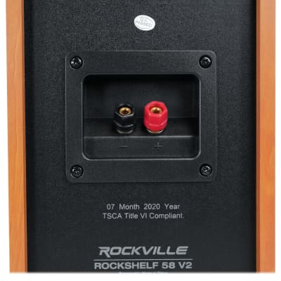 Pair Rockville RockShelf 58C 5.25" Home Bookshelf Speakers+Adjustable Stands image 10