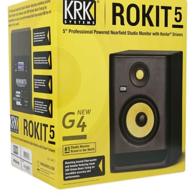 KRK ROKIT 5 G4 5" Bi-Amped Active Powered Studio Monitor Speaker RP5-G4 RP5G4 image 6