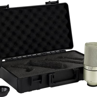 MXL 990/991 Large and Small Diaphragm Condenser Microphone Bundle Project/Home Studio Recording | XLR | Cardiod (Champagne) image 5