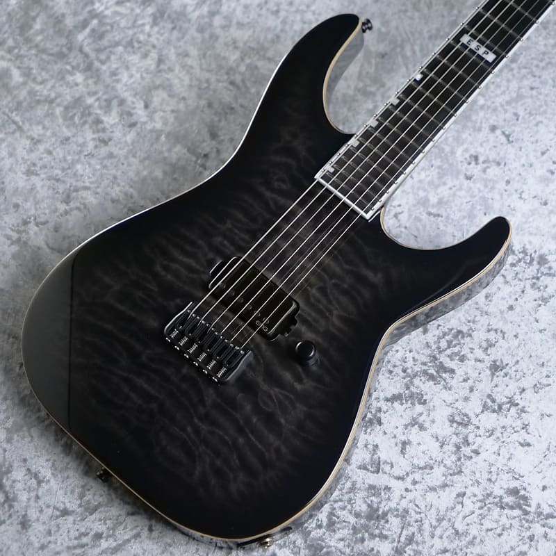超歓迎 ESP in [Made Sunburst Black Thru See QM NT THRU M-I E-II ベース