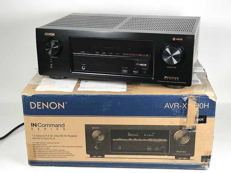 Denon AVR-X1400H 7.2 Channel Receiver, Dolby Atmos, AirPlay