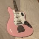 Squier bass VI Limited Edition Shell Pink Matching Head Stock electric baritone Bass Guitar