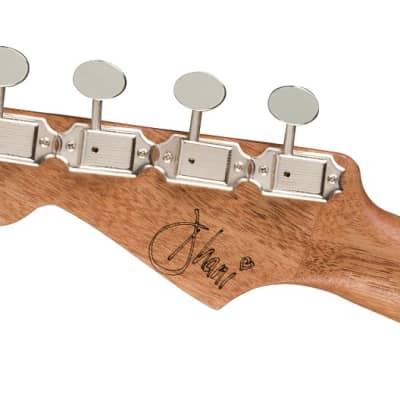 Fender Dhani Harrison Acoustic Electric Ukulele Walnut Fingerboard, Sapphire Blue image 8