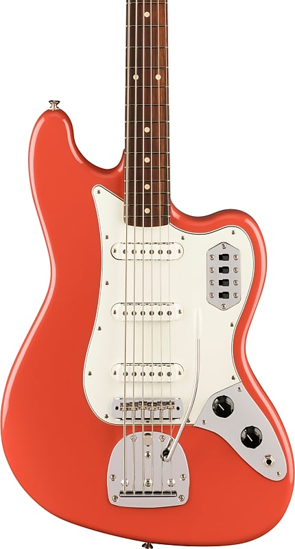 Fender Vintera II '60s Bass VI 6-String Bass, Fiesta Red w/ Deluxe Gig Bag image 1