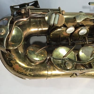 buescher 400 intermediate-level alto saxophone, very good cond, with case/etc. image 19