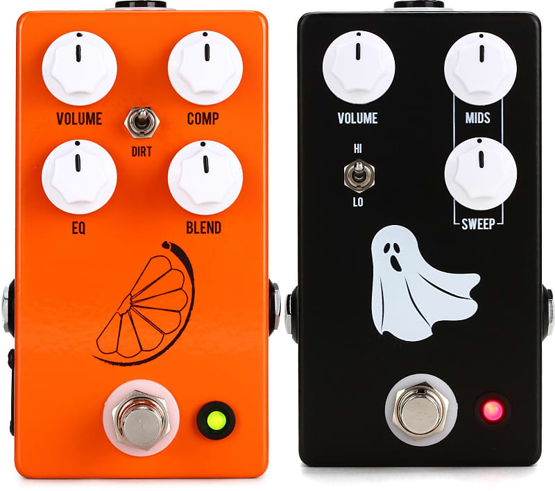 JHS Pulp 'N' Peel V4 Compressor Pedal Bundle with JHS Haunting Mids EQ and  Mid-boost Pedal