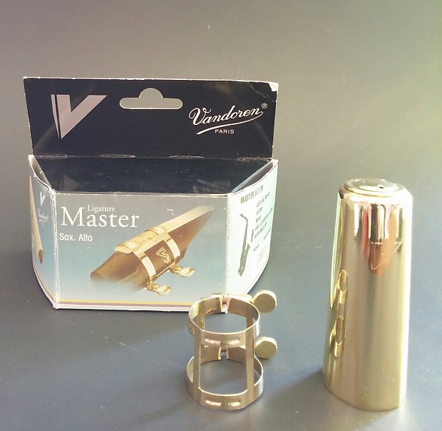 Vandoren Masters LC17M Brass Ligature & Cap for Alto Sax | Reverb