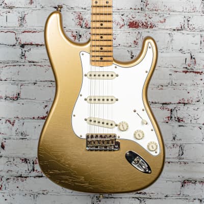 USED Fender - B2 Postmodern Stratocaster® - Electric Guitar - Journeyman Relic® - Maple Fingerboard - Aged Aztec Gold - w/ Custom Shop Hardshell Case - x6342 image 1
