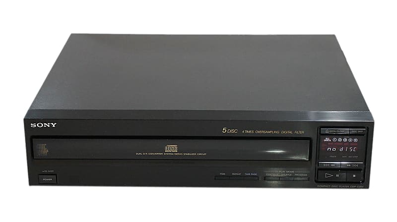 MINT FULLY RESTORED VINTAGE SONY CDP-C201 5 DISC COMPACT DISC PLAYER JAPAN  			
