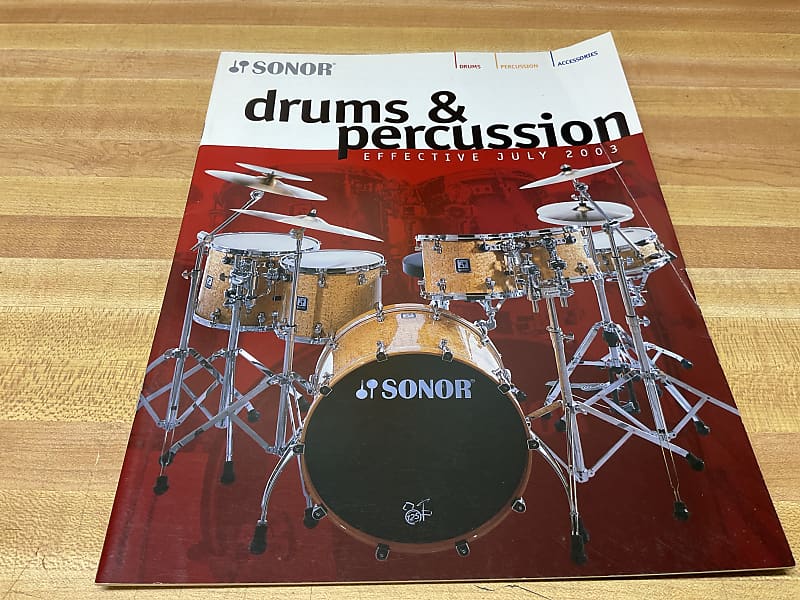 Sonor Drums and Percussion Catalog Reverb